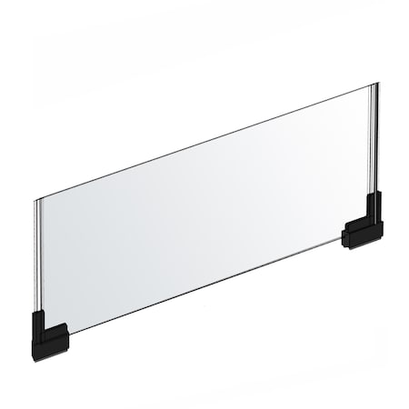 Azar Displays Two-Sided Large Acrylic Sign Holder W/ Magnetic Boots 22" X 8.5", PK2 109916